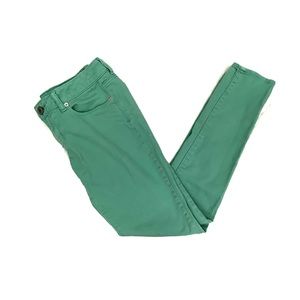 American Eagle Green Skinny Stretch Jeans Sz 4 Reg
